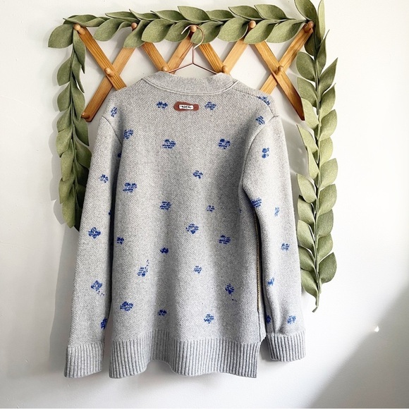 Ader Error Gray Wool Cardigan Jacket - Picture 11 of 14